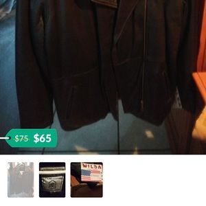 Knee length lined leather coat new